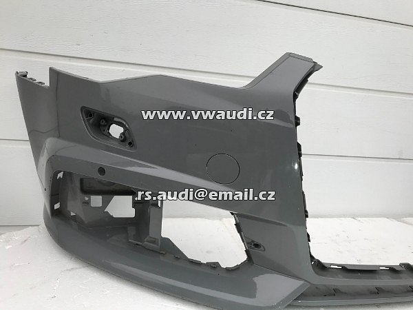 4G0 807 437 AD 4GO 807 437   Audi A6 RS6 4G0 C7  - Nárazník přední s otvory na ostřikovače světlometů SRA + otvory pro parkovací čídla 4 X PDC - 5