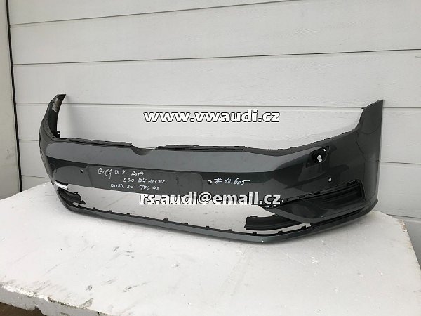 VW Golf VII Facelift Higline GP  2019  Přední nárazník   5GO 807 221 FL .     5G0 807 217 FR B7H ČERNÁ  - 13