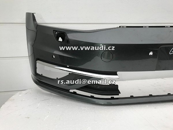 VW Golf VII Facelift Higline GP  2019  Přední nárazník   5GO 807 221 FL .     5G0 807 217 FR B7H ČERNÁ  - 21