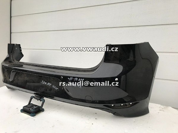 5G6 807 421 E R-LINE nárazník zadní + VW GOLF 7 VII 2012-2017 + 4 x PDC originál  černá barva  - 11