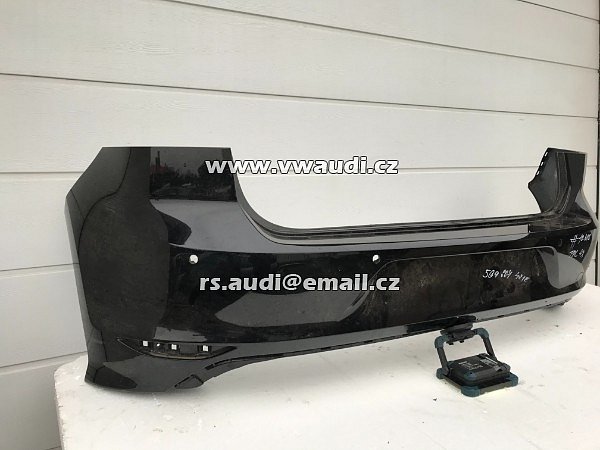 5G6 807 421 E R-LINE nárazník zadní + VW GOLF 7 VII 2012-2017 + 4 x PDC originál  černá barva  - 18