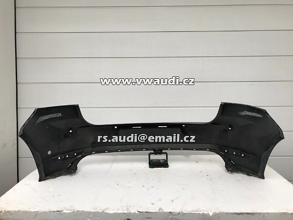 5G6 807 421 E R-LINE nárazník zadní + VW GOLF 7 VII 2012-2017 + 4 x PDC originál  černá barva  - 2