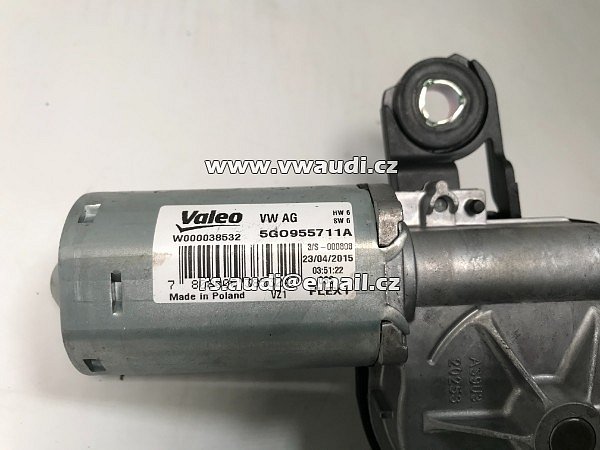  5G0 955 711 A Motor zadního stěrače VW Passat 3G B8 Golf 7 VII Touran 5T 5GO955711 A originál - 6