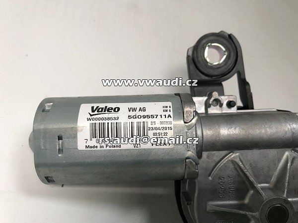  5G0 955 711 A Motor zadního stěrače VW Passat 3G B8 Golf 7 VII Touran 5T 5GO955711 A originál - 7