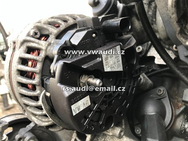 06F 903 023J Audi A4 B7 - 140A alternátor - O6F903023 / O6F903023J hodí se pro VW Audi Seat Škoda - 2