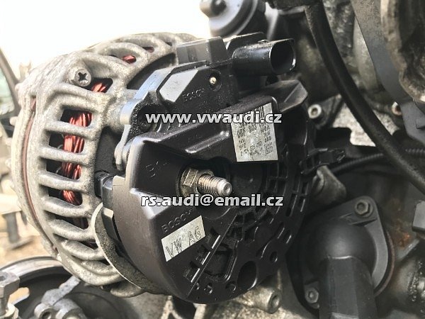 06F 903 023J Audi A4 B7 - 140A alternátor - O6F903023 / O6F903023J hodí se pro VW Audi Seat Škoda - 3