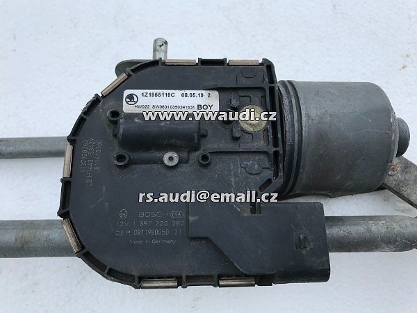  1Z1 955 119 C Octavia 2 II 1Z  2004 - 2014 motorek stěračů stěrače motor stěrače - 2
