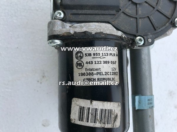 5JB 955 113 PL9 A   Fabia 3 III  motorek stěračů stěrače motor  stěrače - 5