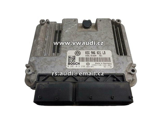 Řídící jednotka motoru ECU OCTAVIA II 1.9 TDI BXE ECU BOSCH 0281013238 - O3G906021LB -EDC16U34 - 2