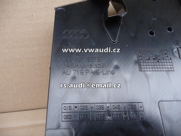 4L0 807 697 B  AUDI Q7 S Line krytka mřížka Mřížka nárazníku  originální Audi Q7 levá přední  - 8