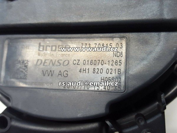 4H1 820 021 B Audi A6 A7 4G A8 4H topení, ventilátor, motor, ventilátor topení klimatizace - 3