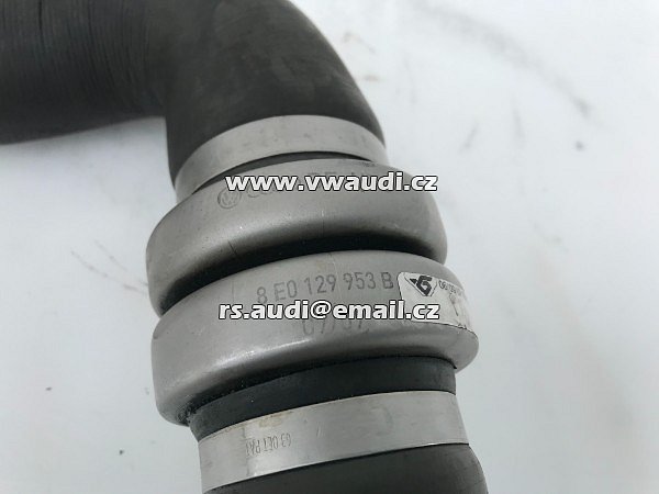 8E0 129 953 B BRD / BVA  Hadice potrubí intercooleru Audi A4 B7 2.0 TDI  - 3