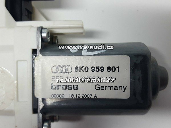 8K0 959 801 Motor okna A4 Audi A4 8K VL 8K0 959 801 / Brose - 2