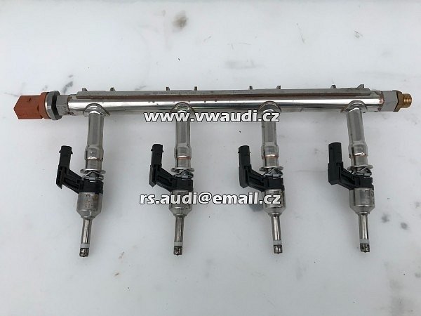  vstřikovací lišta s tryskami pro 1,2 TSI, 4x 03F906036B  + 06J 906 051D Tlakové čidlo   CBZ CBZA CBZB 1,2 TSI  - 2