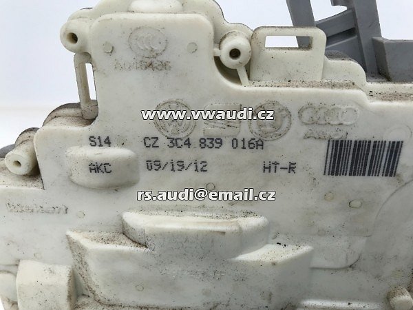  3C4 839 016 A Zámek dveří servomotor VW Passat 3C Q7 se ZV vzadu vpravo 3C4839016A - 9