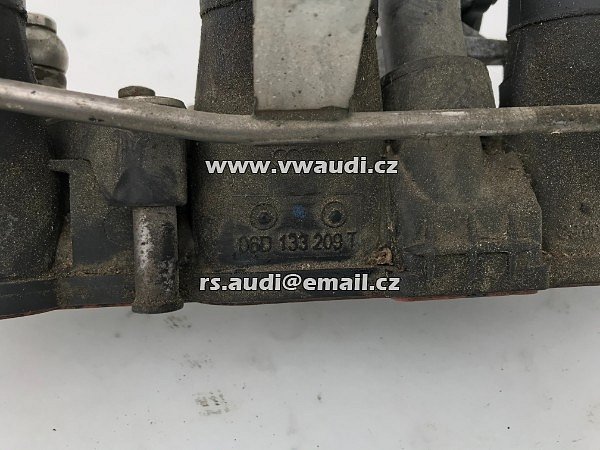 06D 133 209 T 2007 Audi a3 2.0 FSI benzínové sací potrubí + lišta  2900901599 - 9