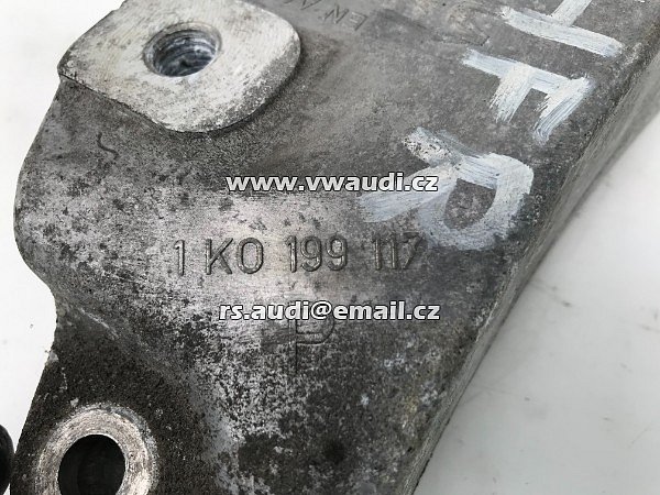 Držák převodovky levý 1K0199117P VW Golf 6 VI Caddy 2K Touran Audi A3 8P - 5