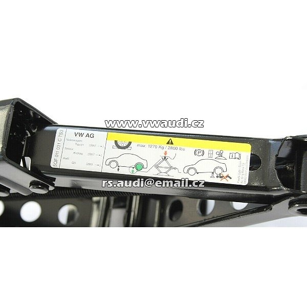 VW Audi Skoda Seat jack klikové rameno sada nářadí 5QF011031C + 5Q0011221 - 10