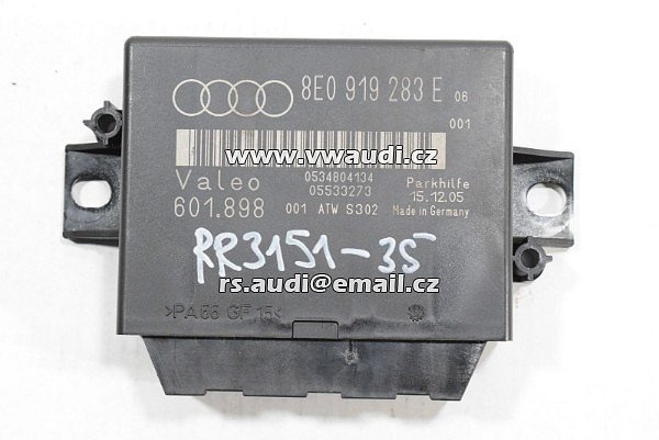 Řídicí jednotka parkovací asistent Audi A4 / S4 8E B6 PDC 8EO919283E - 3