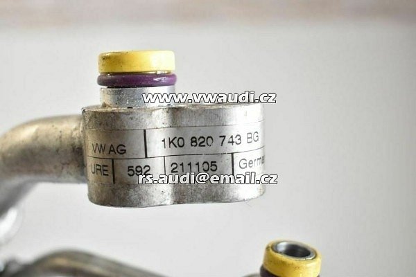 1K0 820 743BG Hadice klimatizace VW Golf 5 V Eos - 2