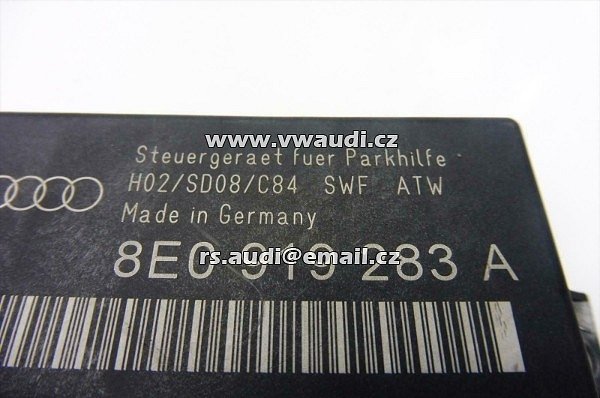Originální řídicí modul parkovacích senzorů Audi a4 s4 b6 b7 PDC V - 2