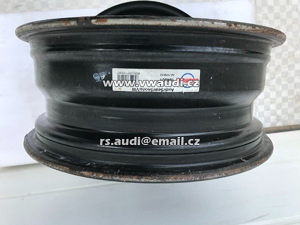  ocelový ráfek 16 - 6 x 16 ET 50 plechový disk plecháč : VW Audi Skoda Seat - 7