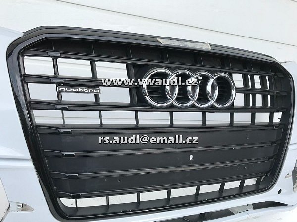 8R0 853 651 AN  AUDI Q5 2016 S LINE Přední maska do nárazníku černá matná sline  mřížka grill  - 3