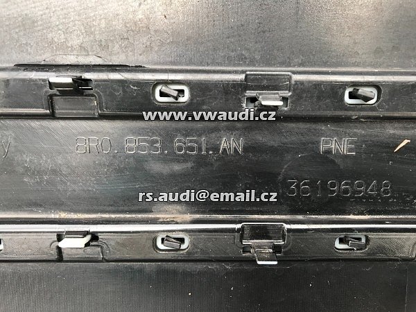 8R0 853 651 AN  AUDI Q5 2016 S LINE Přední maska do nárazníku černá matná sline  mřížka grill  - 6