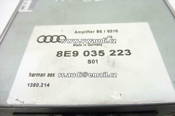 8E9 035 223 Zesilovač řídicí jednotka  Audi A4 Avant  B6 B7 8E 8E9035223 - 2