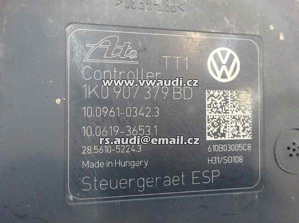  1K0 614 517CN  VW   VOLKSWAGEN AUDI SEAT ŠKODA  ABS 1K0614517CN  10021206504  1K0907379BD 10096103423  ABS pumpa , řídící jednotka , Čerpadlo  - 3