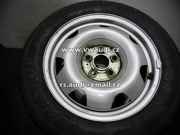 ocelové ráfky VW T5 T6 Transporter zimní pneumatiky 17 palců Dunlop 80% 2017 kolo do rezervy R 17 235 - 3