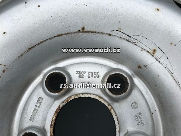 ocelové ráfky VW T5 T6 Transporter zimní pneumatiky 17 palců Dunlop 80% 2017 kolo do rezervy R 17 235 - 8