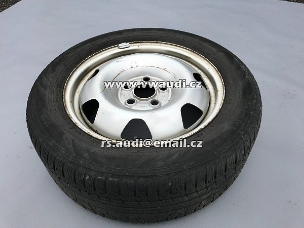 7E0 601 027B plechové disky ráfek rezerva R 17  VW T5 T6 T6,1 Bus Multivan 7E 7H pneumatika 235 R 17 Dunlop 70 % 2017 - 2