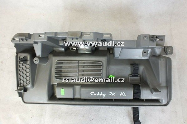 VW Caddy 2K 03-10 Kryt zavazadlového prostoru levá výztuž Maxi obložení šedá  2K3 868 783 A 3U6  tapecírunk  - 3