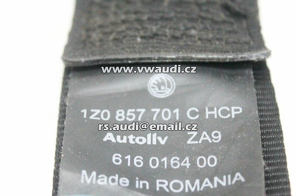 1Z0 857 701 C  SKODA OCTAVIA II Combi 2009 Bezpečnostní pás přední levý řidič - 3