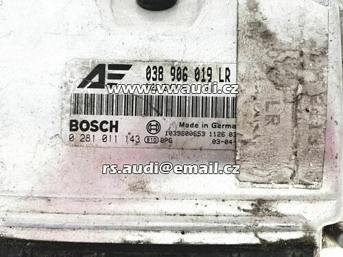 Řídicí jednotka motoru Ford Galaxy 1.9 ECU 038 906 019 LR  - 2