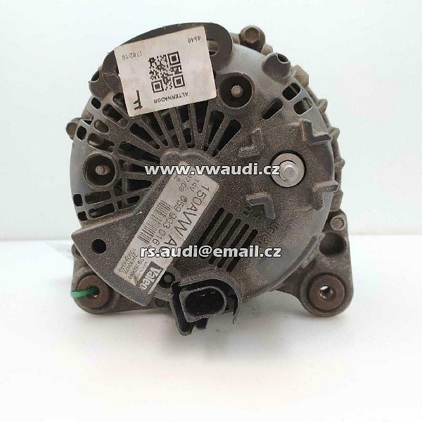  059 903 016 J Alternátor 150A 059903 016J 2.7 TDI 3.0 TDI Audi A4 B8 A5 8T Q5 8R  - 2