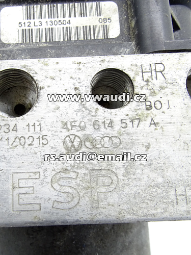 Řídicí jednotka ABS Audi A6 4F C6Audi 0265950359 4F0614517A 4F0910517E 0265234111 - 2