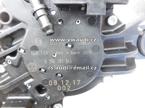 1K9 955 711 A Motor stěračů VW Golf 5 Variant 1K5, motor zadního stěrače 1K9955711A Z druhé ruky - 2