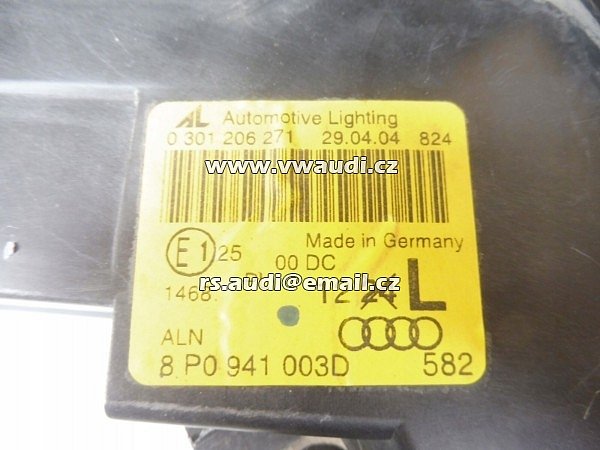 8P0 941 003D / 0 301 206 271 XENON  světlomet AUDI A3 8P - 3