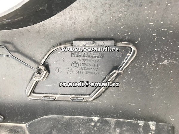 Přední nárazník originál BMW 5er M paket G30 5111 8098644 černý PDC  - 9