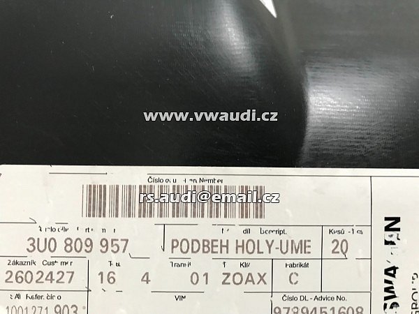 3U0 809 961  Superb (SUP) 2006 Plastový podběh pro levé přední kolo Podběh kola - 5