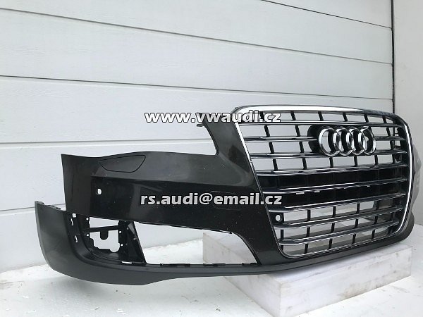4H0 807 437 Přední nárazník černý  Audi A8 4H Facelift - 3