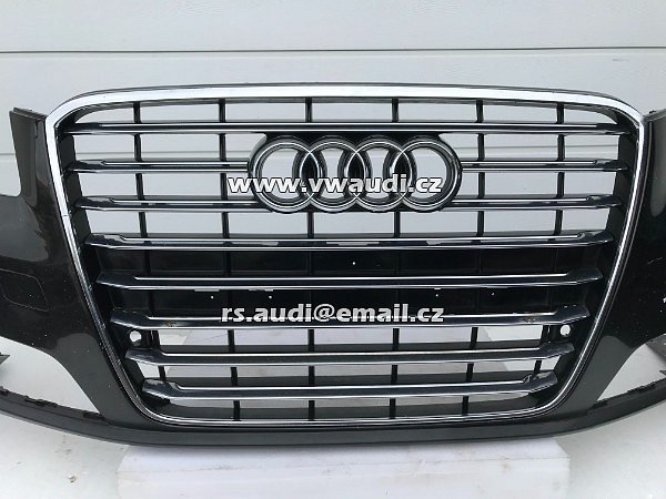 4H0 807 437 Přední nárazník černý  Audi A8 4H Facelift - 6