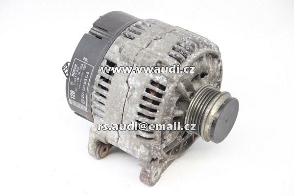 028 903 028 Alternátor generátor VW Passat 3B 1,9TDI 120A BOSCH  0123515003 0 123 515 003 - 2
