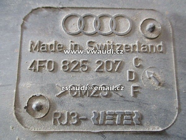 4F0 825 207 C AUDI A6 4F  ochrana obložení podvozku plast pod motor ochrana motoroveho prostoru - 2