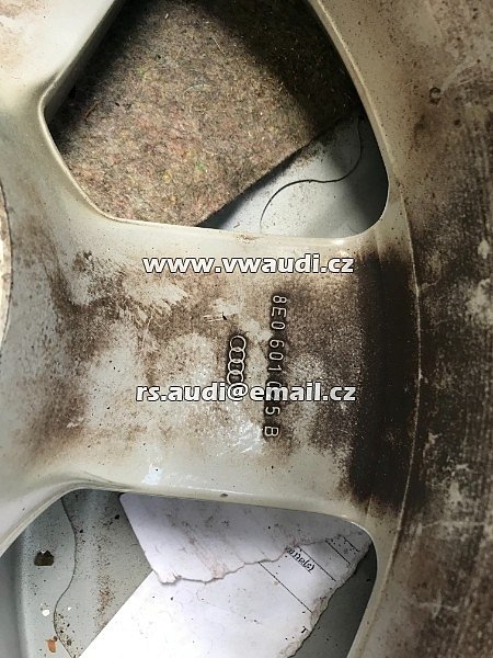 8E0 601 025 B Audi A4 B6 BE 16 &quot;7j  sada 4 litých kol a pneumatik  pneu  / 205 / 55 R16 - 8