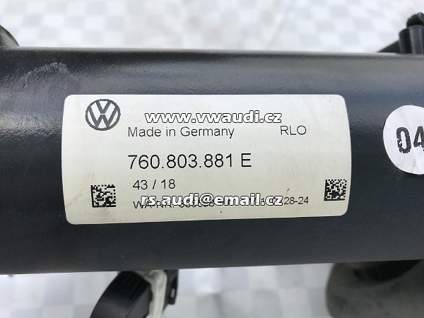 760 803 881 E originál VW Touareg III od 2018  Tažné zařízení výkyvné výklopné elektrické original - 10