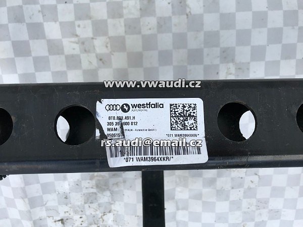 tažné hák zařízení  8T0 800 491 H WESTFALIA 305396 AUDI A4 8K A5 8T  - 5