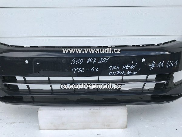 3G0 807 221 Nárazník přední VW Passat 3G B8 z roku 2014 přední nárazník PDC - 17